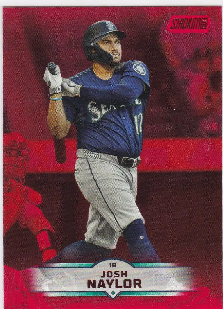 2025 Topps Stadium Club #21 Josh Naylor Red Parallel Seattle Mariners - Baseball Card Single
