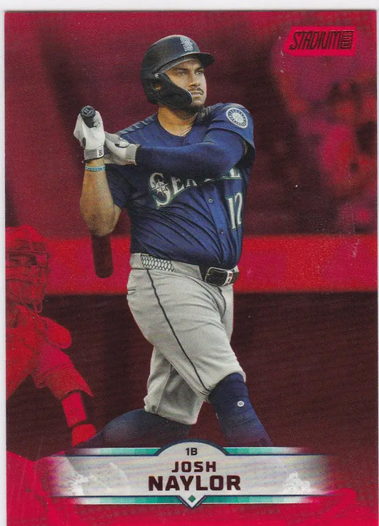 2025 Topps Stadium Club #21 Josh Naylor Red Parallel Seattle Mariners - Baseball Card Single
