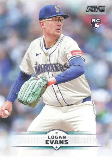 2025 Topps Stadium Club #52 Logan Evans NM-MT RC Rookie Mariners ID:81930 - Baseball Card Single