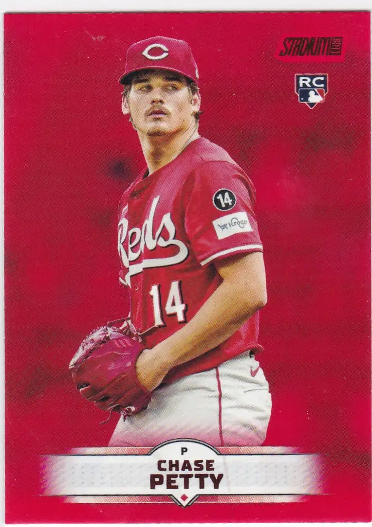 2025 Topps Stadium Club #59 Chase Petty RC Red Parallel Cincinnati Reds - Baseball Card Single