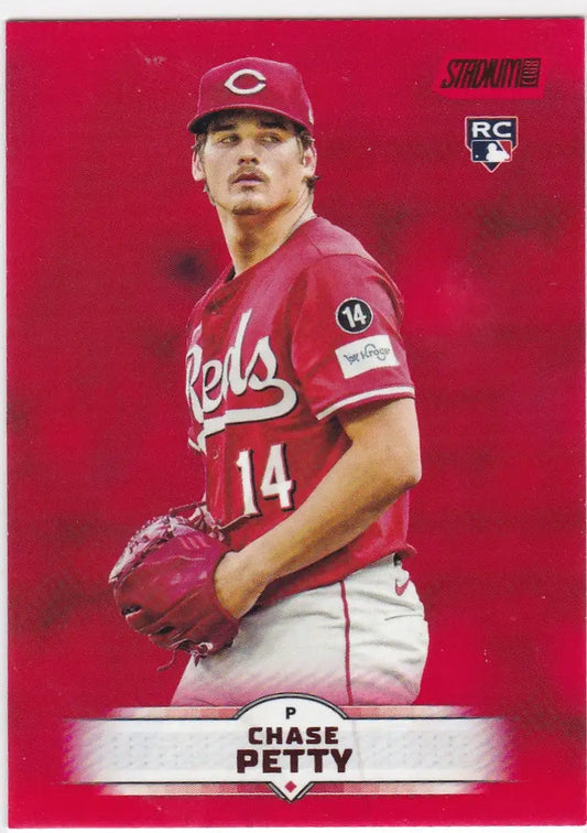 2025 Topps Stadium Club #59 Chase Petty RC Red Parallel Cincinnati Reds - Baseball Card Single