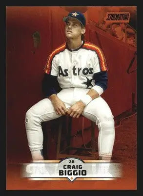 2025 Topps Stadium Club #89 Craig Biggio Bronze Foil Astros HOF - Baseball Card Single