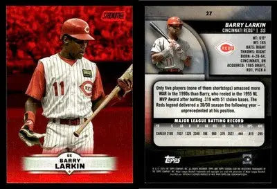 2025 Topps Stadium Club BARRY LARKIN #27 Red Foil HOF [Base] Cincinnati Reds HOF