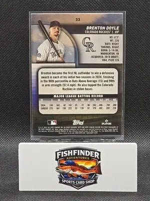 2025 Topps Stadium Club Baseball Colorado Rockies Brenton Doyle Bronze Foil #23 - Baseball Card Single