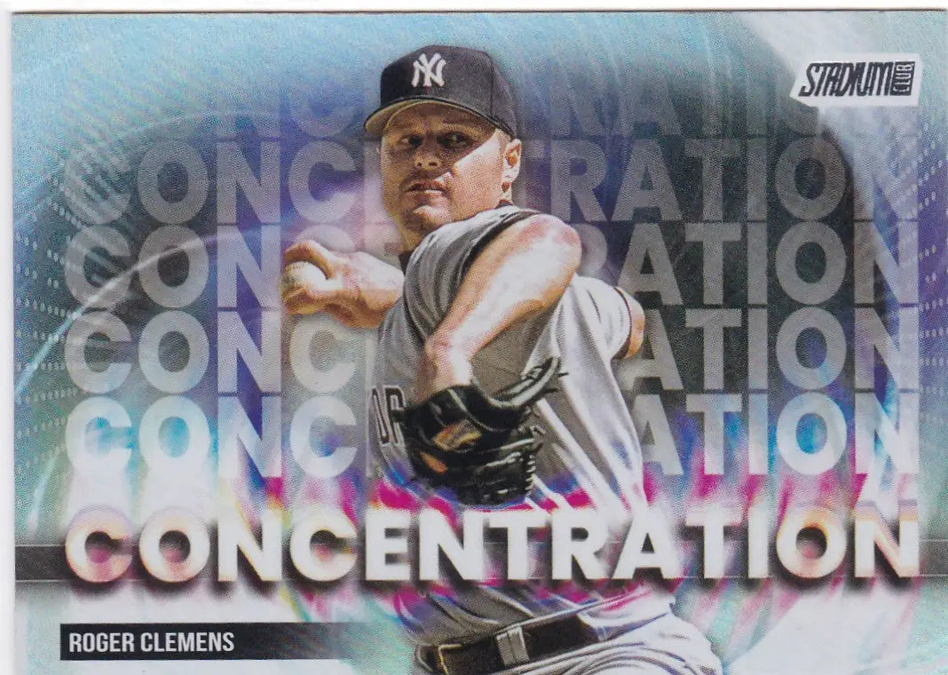 2025 Topps Stadium Club #C-1 Roger Clemens Concentration insert Yankees - Baseball Card Single