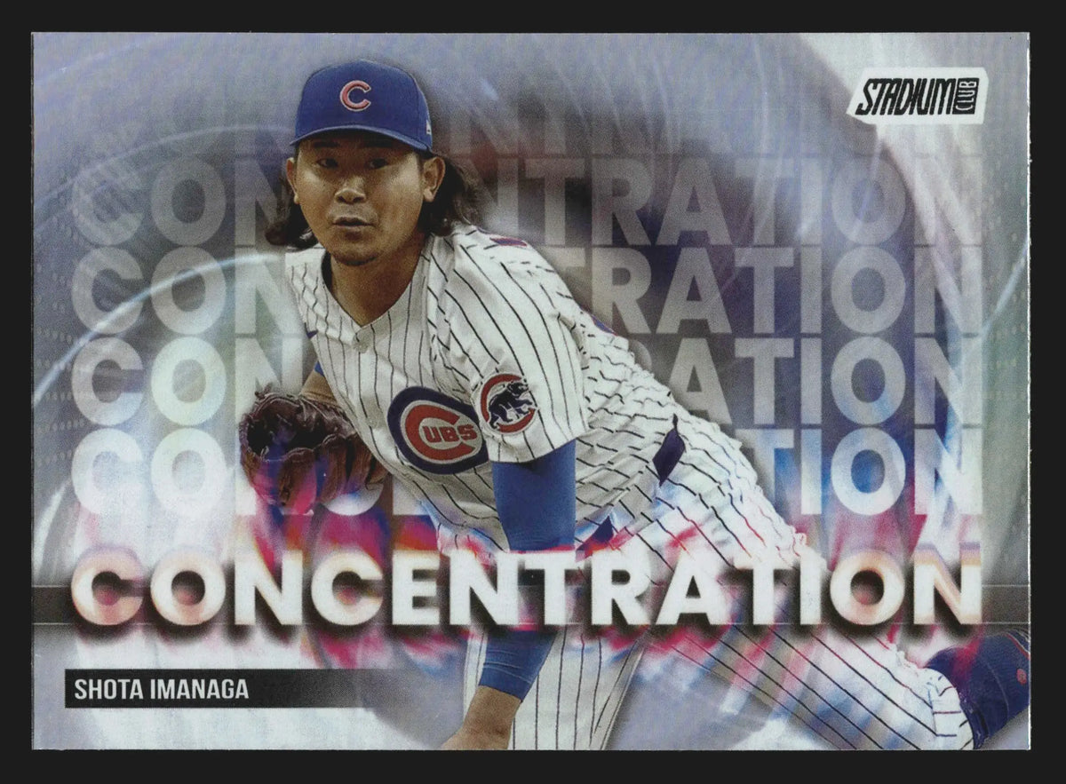 2025 Topps Stadium Club Concentration Shota Imanaga #C-15 Cubs - Baseball Card Single