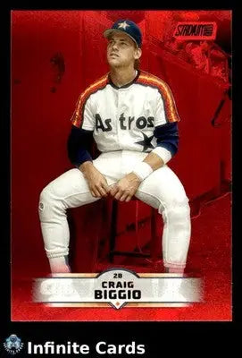 2025 Topps Stadium Club CRAIG BIGGIO #89 Red Foil Houston Astros HOF