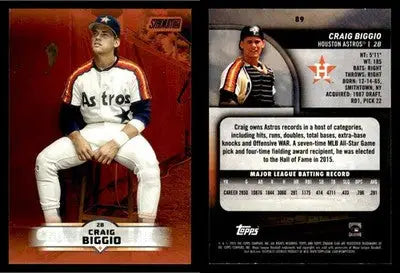 2025 Topps Stadium Club CRAIG BIGGIO Bronze Foil #89 Houston Astros HOF