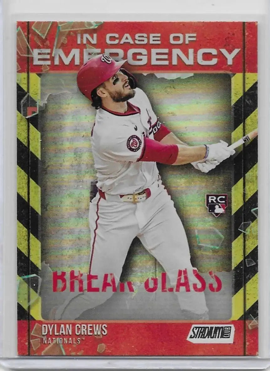 2025 Topps Stadium Club Dylan Crews Rookie Break Glass Foil RC Insert SP (c-57) - Baseball Card Single