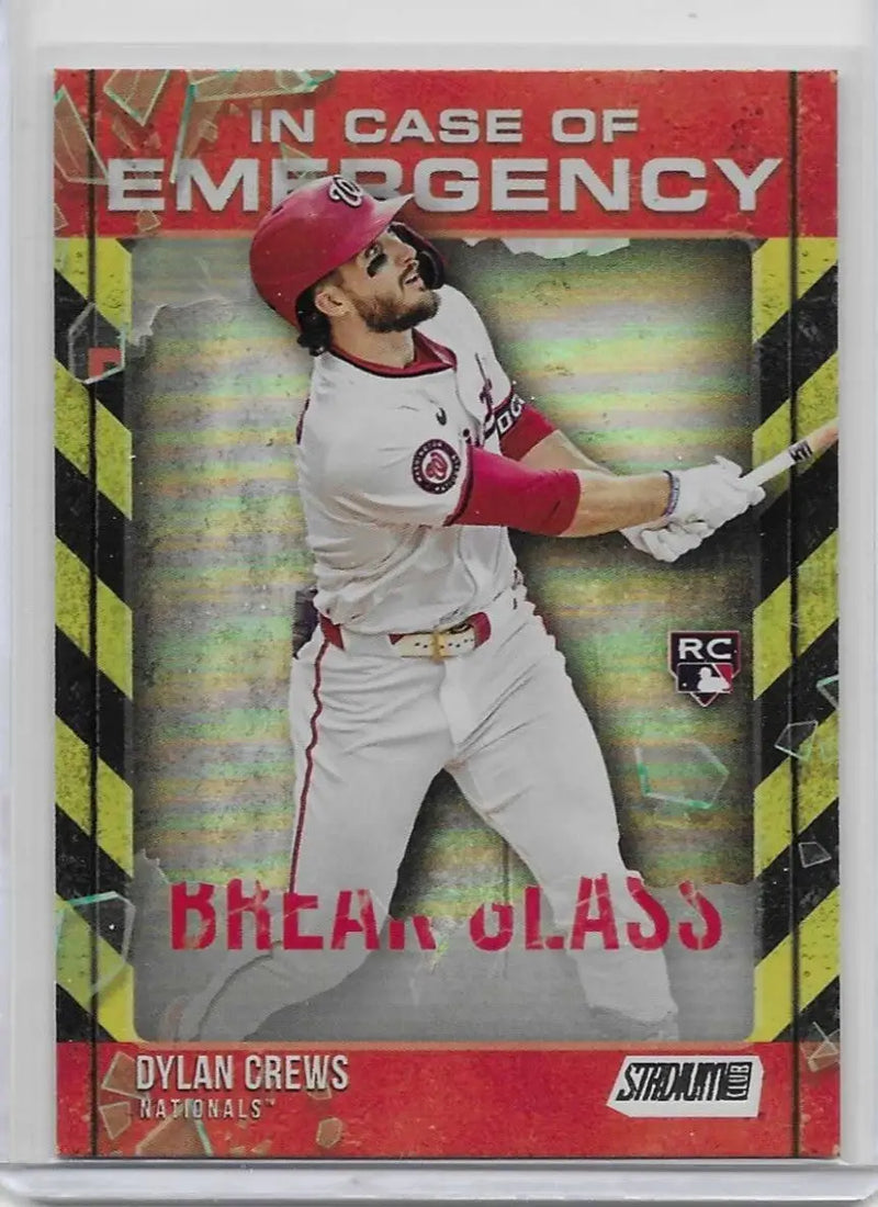 2025 Topps Stadium Club Dylan Crews Rookie Break Glass Foil RC Insert SP (c-57) - Baseball Card Single