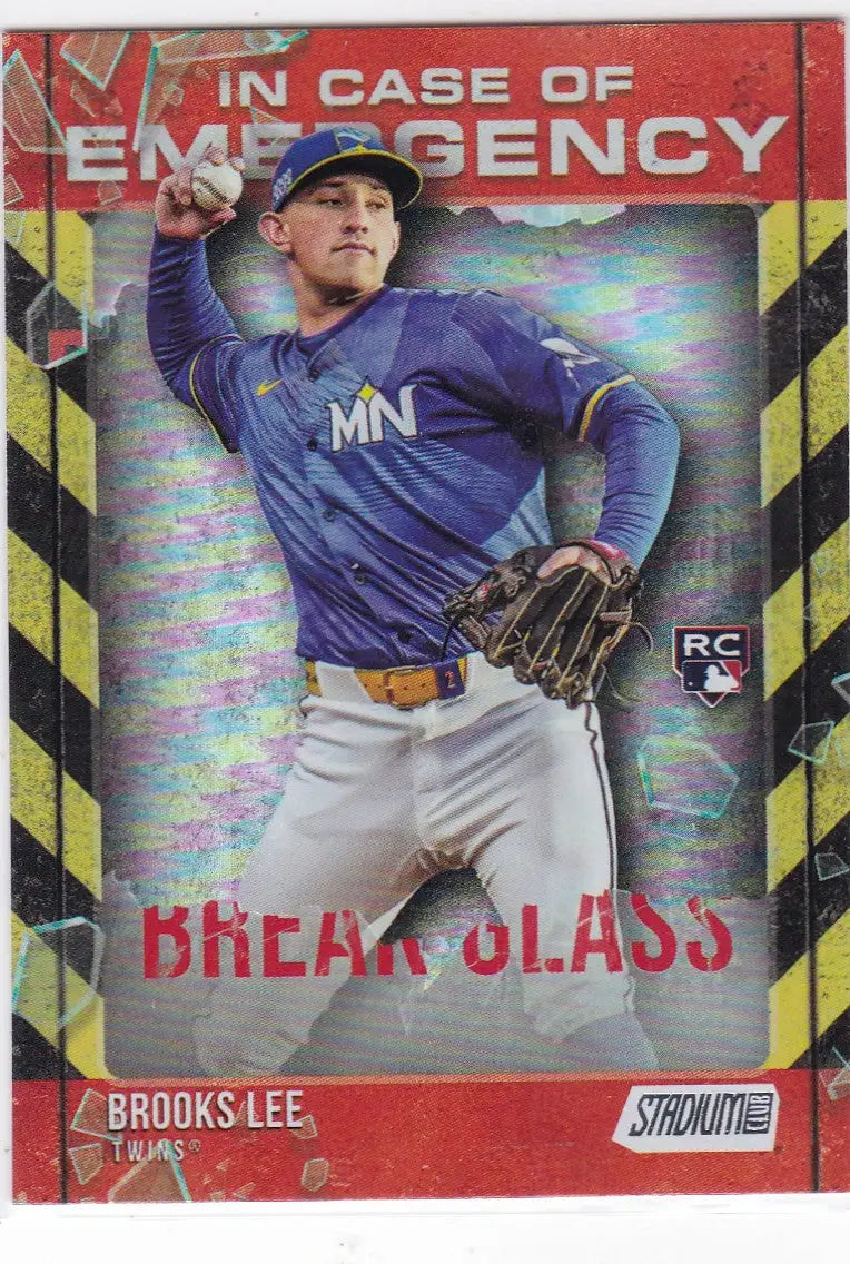 2025 Topps Stadium Club#Ice-20 Brooks Lee RC In Case of Emergency Twins - Baseball Card Single