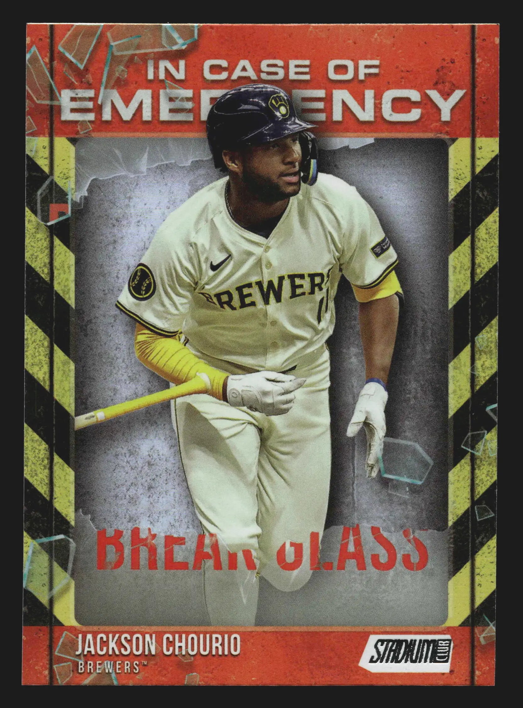 2025 Topps Stadium Club #ICE-3 Jackson Chourio In Case of Emergency Insert MIL - Baseball Card Single