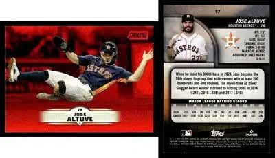 2025 Topps Stadium Club JOSE ALTUVE #97 Red Foil [Base] Houston Astros