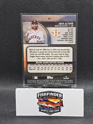 2025 Topps Stadium Club - Jose Altuve #97 Red Foil - Baseball Card Single