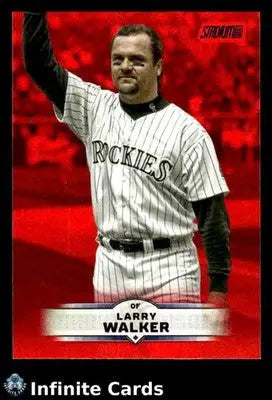 2025 Topps Stadium Club LARRY WALKER #36 Red Foil HOF Parallel/Variety Rockies H