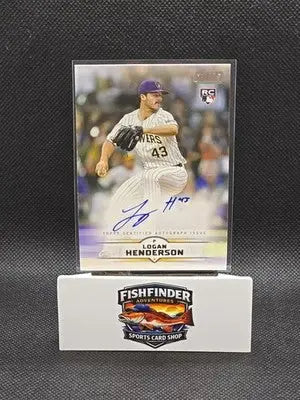 2025 Topps Stadium Club Logan Henderson On Card Auto #SCBA-LH Brewers Rookie - Baseball Card Single