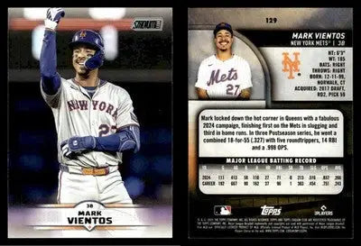 2025 Topps Stadium Club MARK VIENTOS #129 [Base] New York Mets