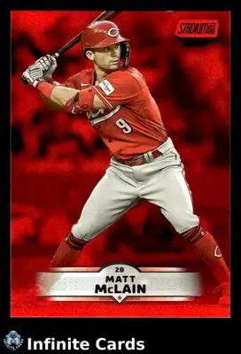2025 Topps Stadium Club MATT MCLAIN #39 Red Foil [Base] Cincinnati Reds