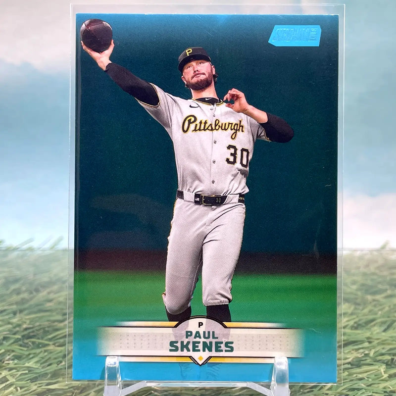 2025 Topps Stadium Club Paul Skenes Light Blue Parallel Pittsburgh Pirates CG28 - Baseball Card Single