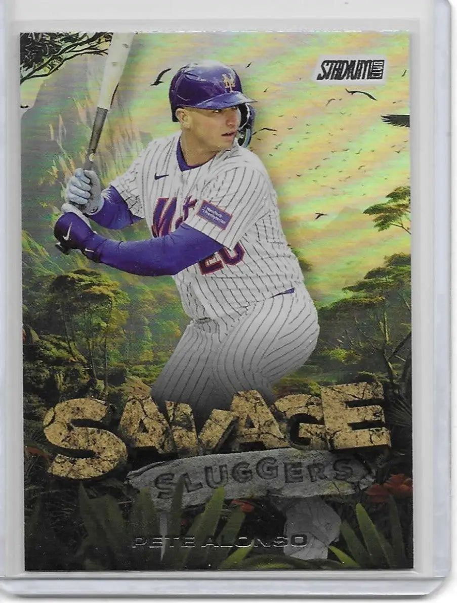 2025 Topps Stadium Club Pete Alonso Savage Sluggers Mets C-58 - Baseball Card Single