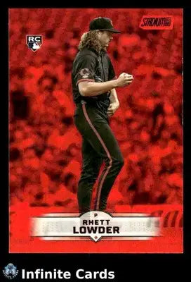 2025 Topps Stadium Club RHETT LOWDER #95 Red Foil Cincinnati Reds RC