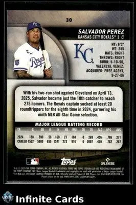 2025 Topps Stadium Club SALVADOR PEREZ #30 [Base] Kansas City Royals
