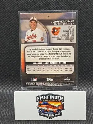 2025 Topps Stadium Club Tomoyuki Sugano Light Blue Parallel #8 - Baseball Card Single