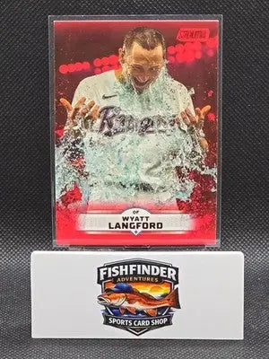 2025 Topps Stadium Club - Wyatt Langford #189 Red Foil - Baseball Card Single