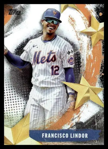 2025 Topps Stars of MLB #SMLB-11 Francisco Lindor NM-MT Mets ID:76882 - Baseball Card Single