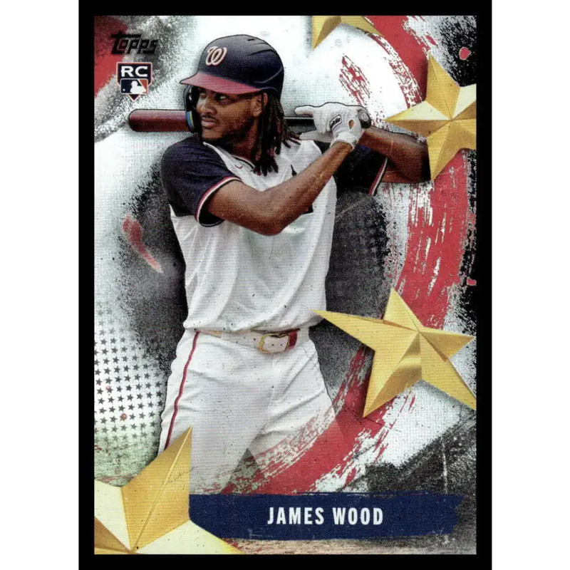 2025 Topps Stars of MLB #SMLB-18 James Wood NM-MT Washington Nationals Baseball Card - Baseball Card Single