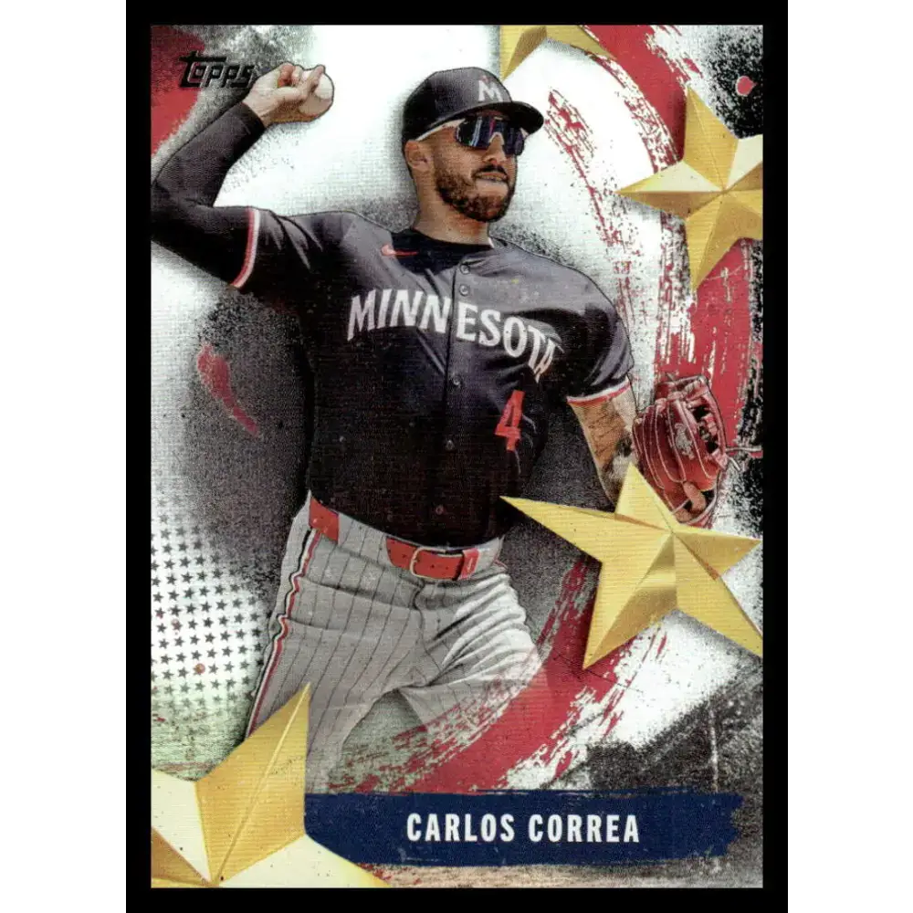 2025 Topps Stars of MLB #SMLB-28 Carlos Correa NM-MT Minnesota Twins Baseball Card - Baseball Card Single