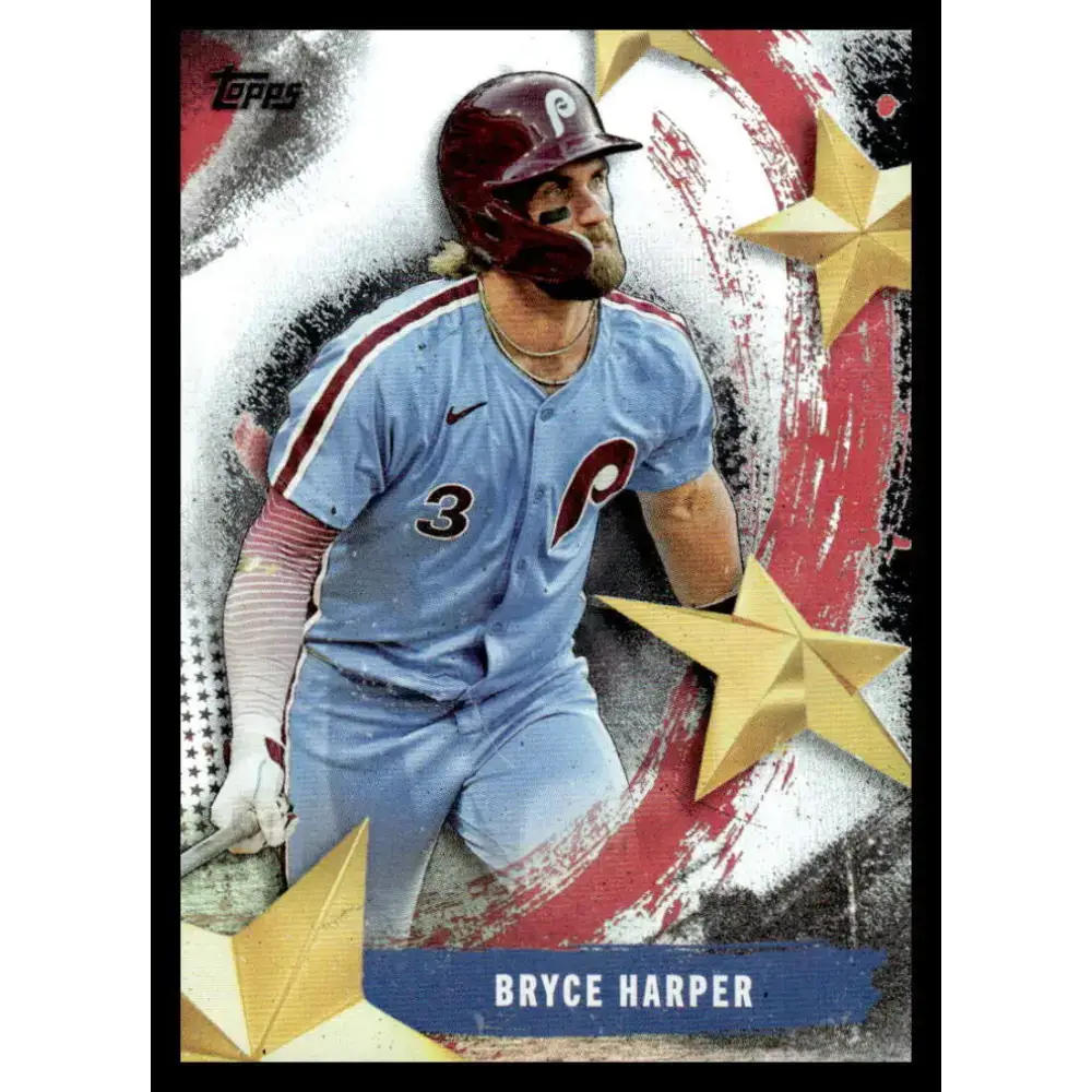 2025 Topps Stars of MLB #SMLB-3 Bryce Harper NM-MT Philadelphia Phillies Baseball Card - Baseball Card Single