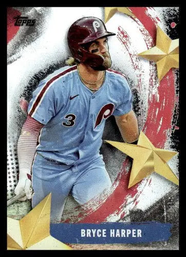 2025 Topps Stars of MLB #SMLB-3 Bryce Harper NM-MT Phillies ID:76878 - Baseball Card Single