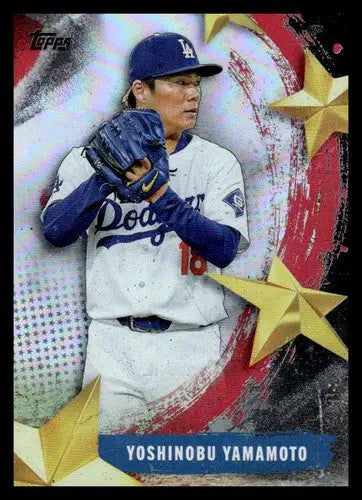 2025 Topps Stars of MLB #SMLB-43 Yoshinobu Yamamoto NM-MT Dodgers ID:78033 - Baseball Card Single