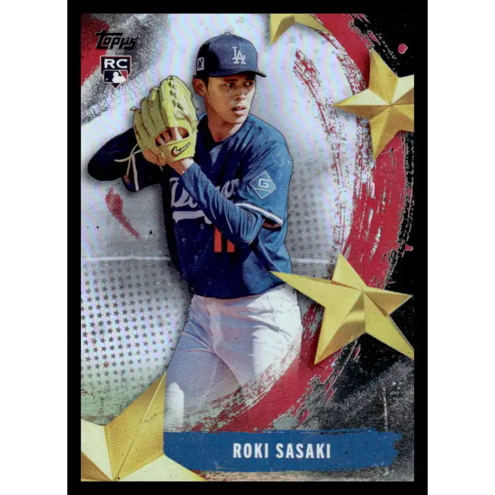 2025 Topps Stars of MLB #SMLB-53 Roki Sasaki NM-MT RC Rookie Los Angeles Dodgers Baseball Card - Baseball Card Single
