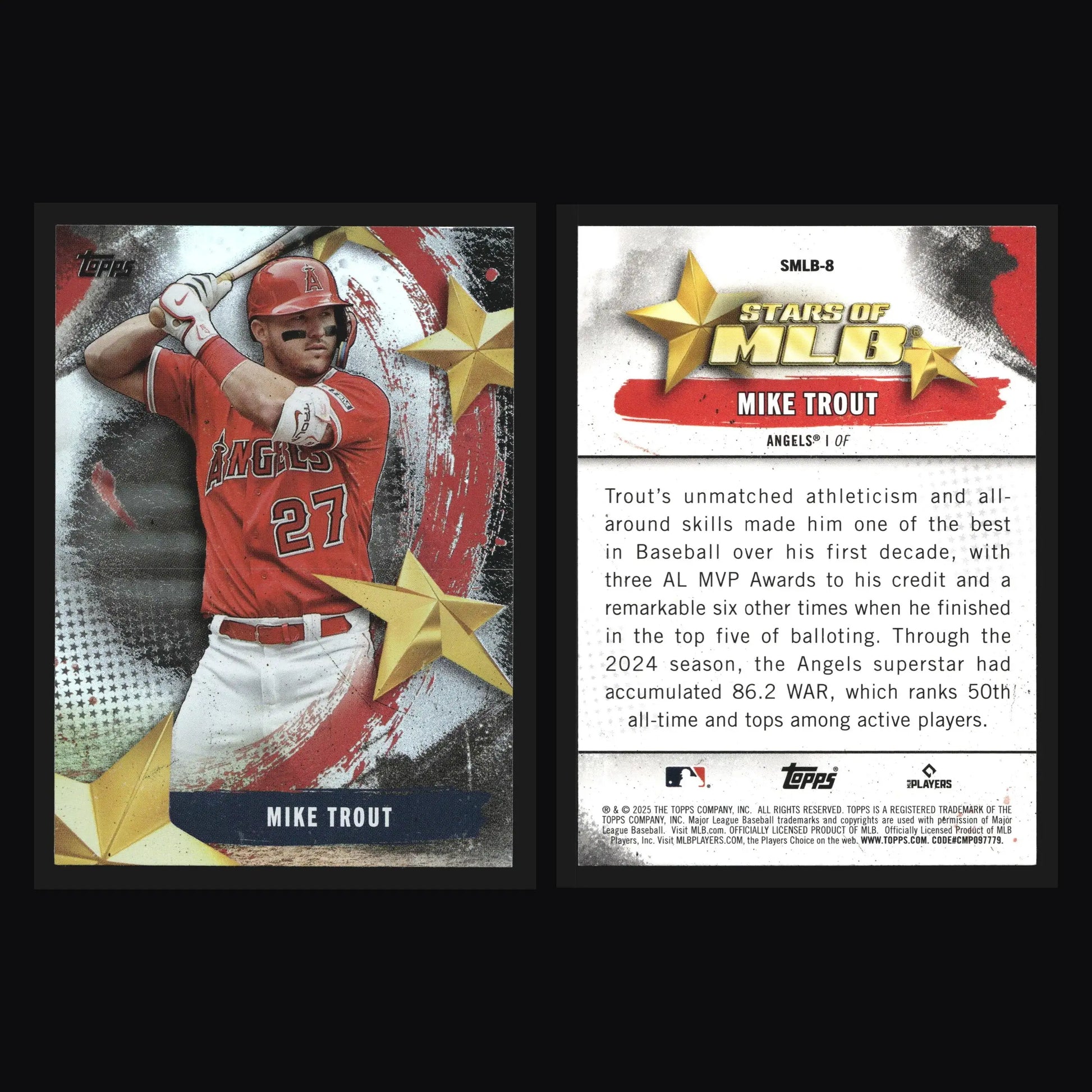 2025 Topps Stars of MLB #SMLB-8 Mike Trout Angels