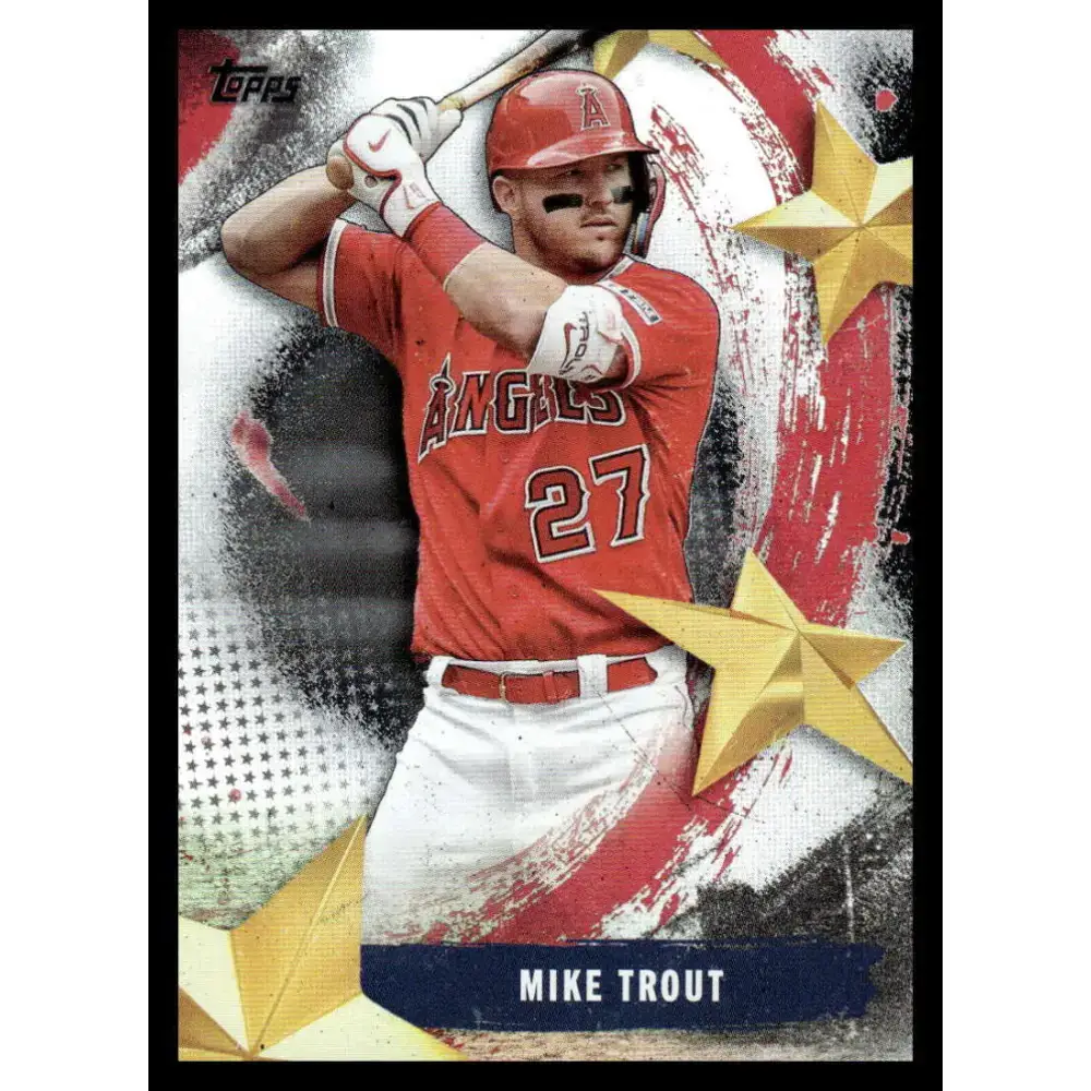 2025 Topps Stars of MLB #SMLB-8 Mike Trout NM-MT Los Angeles Angels Baseball Card - Baseball Card Single