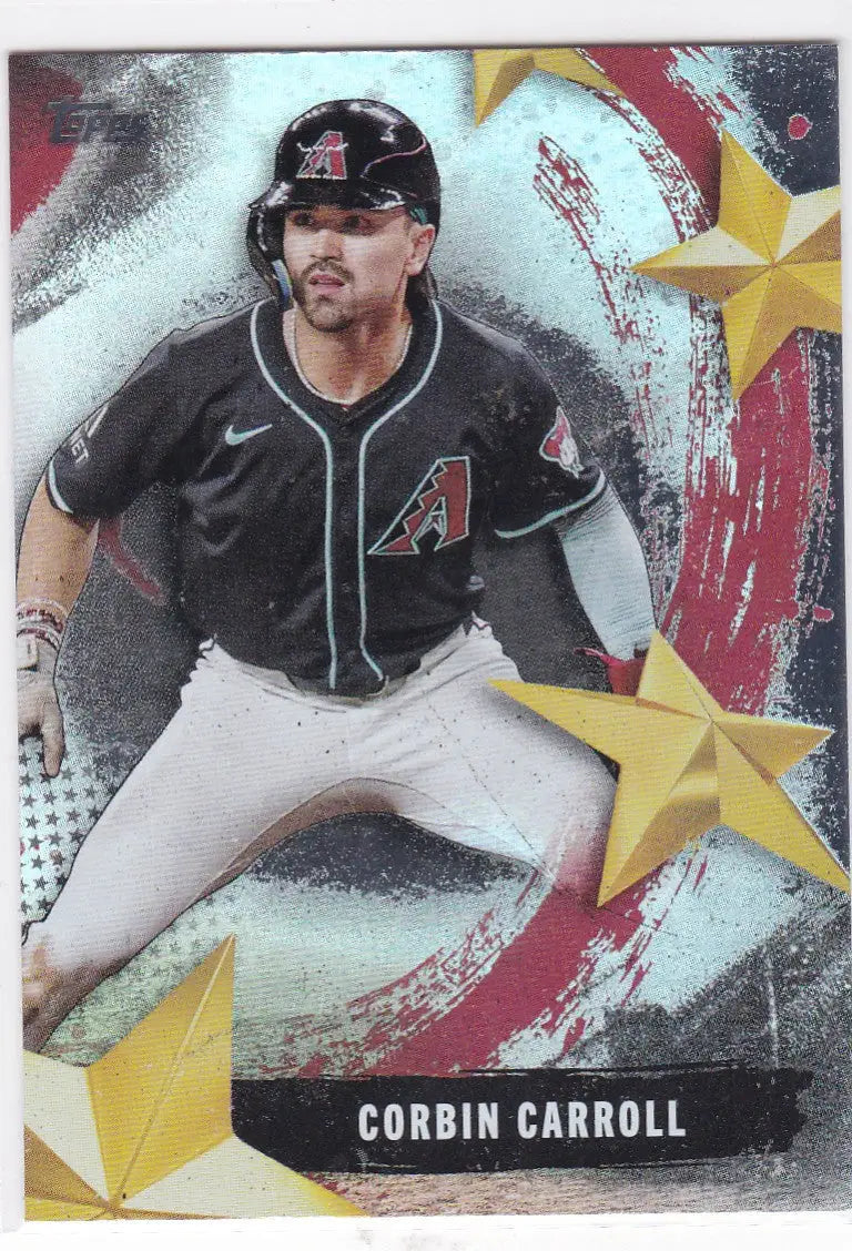 Corbin Carroll Arizona Diamondbacks baseball card from 2025 Topps Stars of the MLB