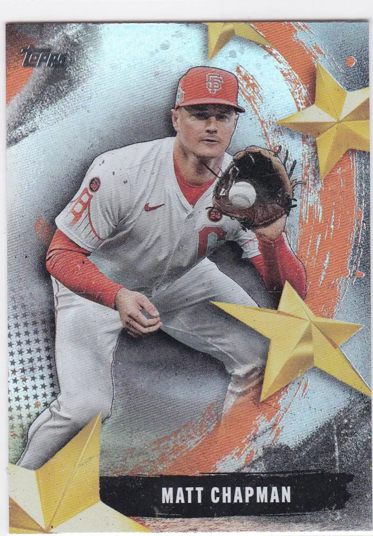 Matt Chapman San Francisco Giants baseball card from 2025 Topps Stars of the MLB