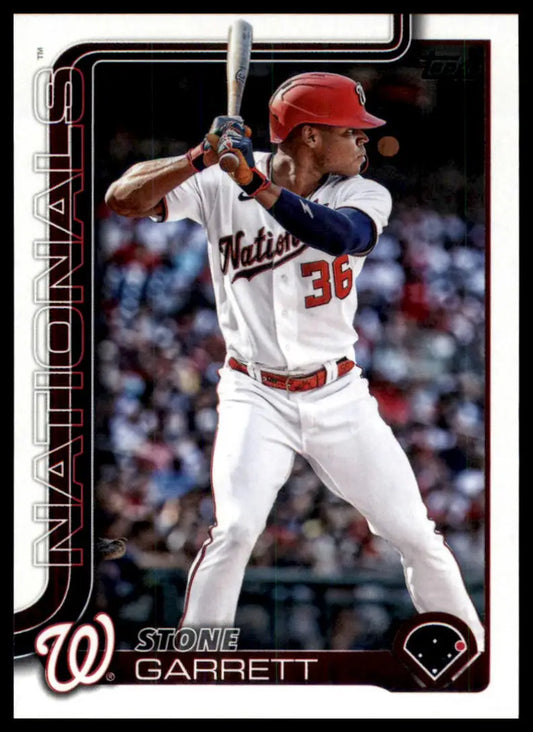 2025 Topps Stone Garrett 601 Washington Nationals NM - Baseball Card Single