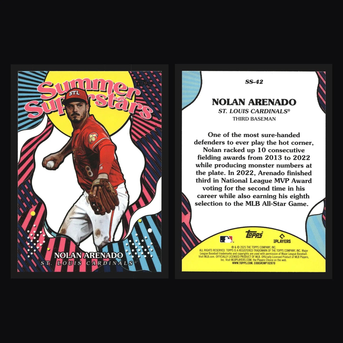 2025 Topps Summer Superstars #SS-42 Nolan Arenado Cardinals - Baseball Card Single