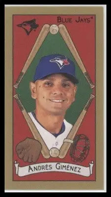 2025 Topps T205 Andrés Giménez #NNO Piedmont Back Toronto Blue Jays