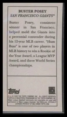 2025 Topps T205 Buster Posey #NNO San Francisco Giants