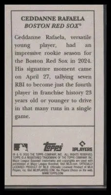 2025 Topps T205 Ceddanne Rafaela #NNO Boston Red Sox