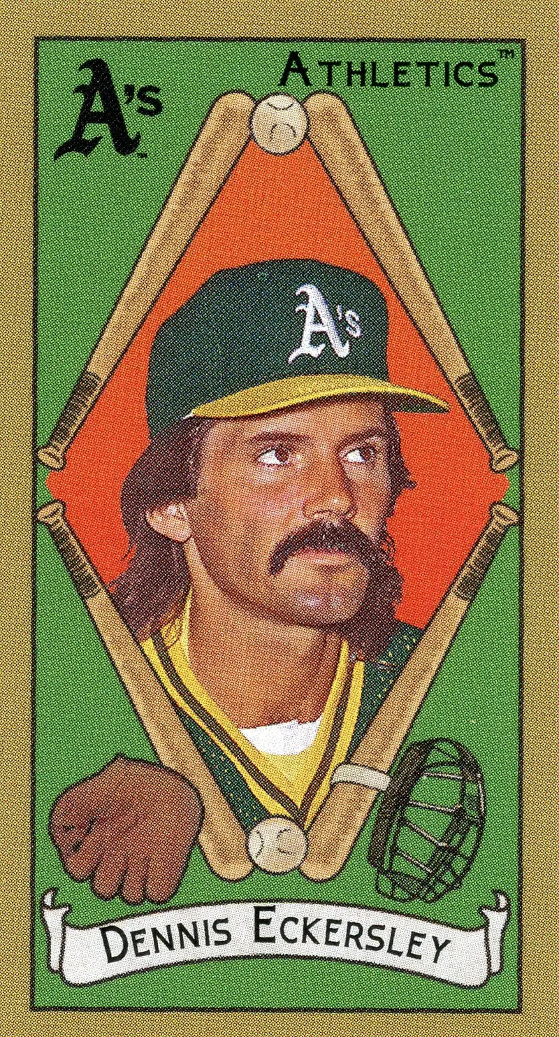 2025 Topps T205 Dennis Eckersley Oakland Athletics Mini HOF - Baseball Card Single