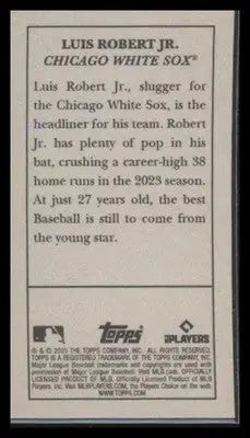 2025 Topps T205 Luis Robert Jr. #NNO Chicago White Sox
