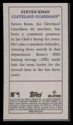 2025 Topps T205 Steven Kwan #NNO Cleveland Guardians
