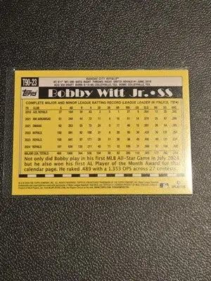 2025 Topps #T90-23 Bobby Witt Jr. 1990 Topps Baseball 35th Anniversary - Baseball Card Single