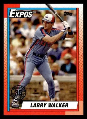2025 Topps #T90-35 Larry Walker 1990 Topps Baseball 35th Anniversary - Baseball Card Single