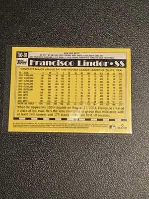 2025 Topps #T90-38 Francisco Lindor 1990 Topps Baseball 35th Anniversary - Baseball Card Single